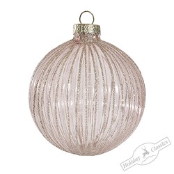 Шар "Розовый сапфир" (стекло) 8 см