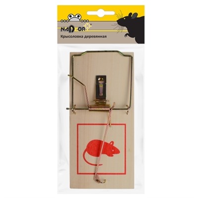 Деревянная крысоловка MOUSE1 17.5x8x1см Nadzor/96/24  оптом