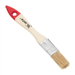 Кисть плоская "Стандарт" 3/4" (20 мм) натуральная щетина, деревянная ручка MTX