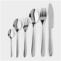 Столовые приборы «Стандарт», картонная коробка, толщина 2 мм, 36 предметов, нержавеющая сталь, серебристые