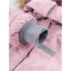 Комплект зимний для девочки NIKASTYLE 7з0224 Пудра серый