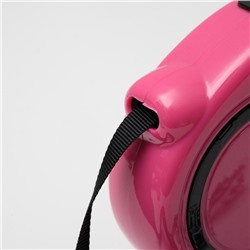 Рулетка эргономичная, 3 м, до 11.5 кг, розовая