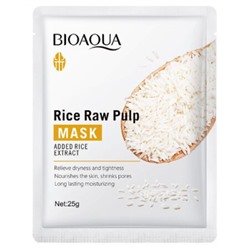 BIOAQUA Mask Added Rice Extract Увлажняющая тканевая маска с экстрактом риса 25 г 4