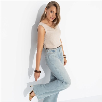 Топ из хлопка, Нежное совершенство (nude)