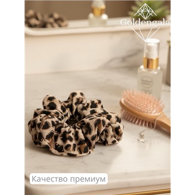 Резинка для волос объемная леопардовая Арт:Р17А/004