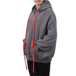 2226 DK. GRAY Толстовка женская (85% хлопок, 10% полиэстер, 5% спандекс)