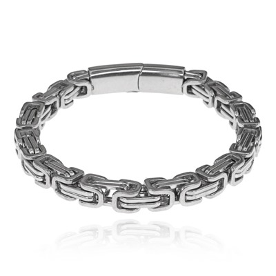 BS764-02 Браслет Цепь, 20,5см, цвет серебряный