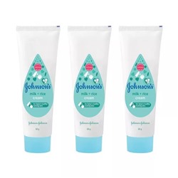 Набор детского крема с Молоком и Рисом (3 x 50 г), Milk + Rice Cream Set, произв. Johnson’s Baby