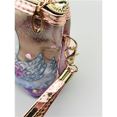 Sunflower Косметичка женская лодочка с пайетками 391, лебедь, разноцветный