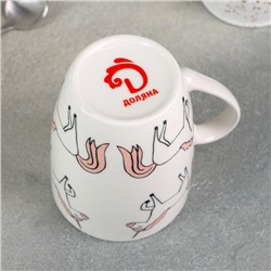 Кружка Доляна «Единорожки», 350 мл, фарфор, белая