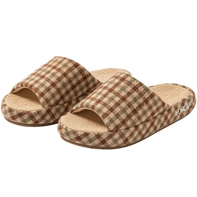 Graphic linen slippers Women's spring and summer 2024 new indoor sweat absorption home beef tendon bottom anti -slip men's four seasons