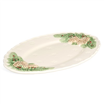 БЛЮДО СЕРВИРОВОЧНОЕ "GREEN PINE" 31*20*2,5 СМ