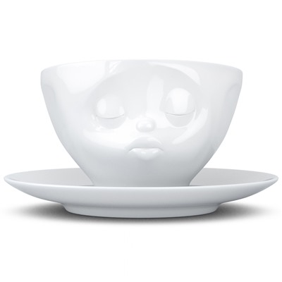 Чайная пара Kissing, 200 мл, белая