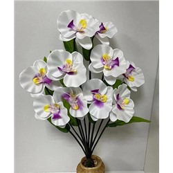 Цветы искусственные декоративные Орхидеи (10 цветков) 60 см