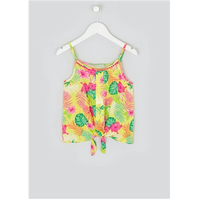 Girls Tropical Print Cami (4-13yrs)