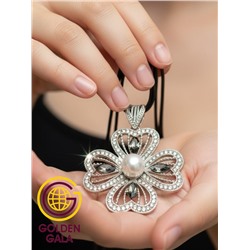 Кулон на кожаном шнурке "Женская грация" Арт КШ2130/13