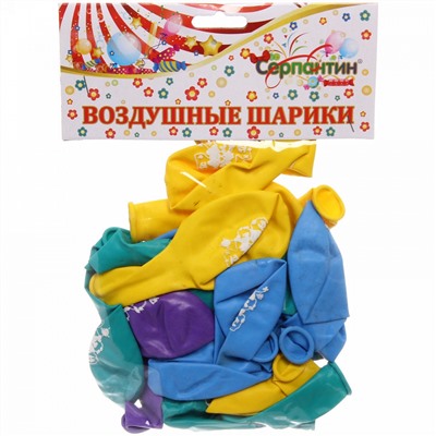 Воздушные шары  25 шт, 10"/25см "Пират", (микс)
