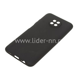 Задняя панель для Xiaomi  Redmi Note 9T Силикон матовый (черная)