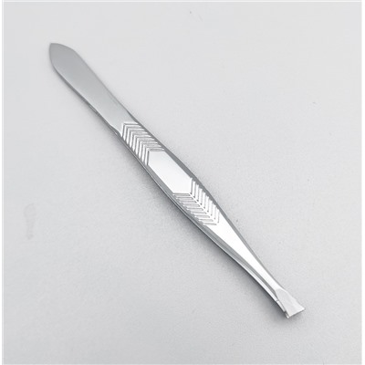 Zinger Пинцет для бровей скошенный / Standard 86012 M, 88 мм, серебристый матовый