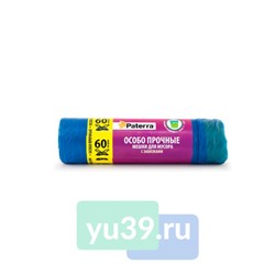 Мешки для мусора Paterra Особопрочные с завязками, 60 л., 20 шт.
