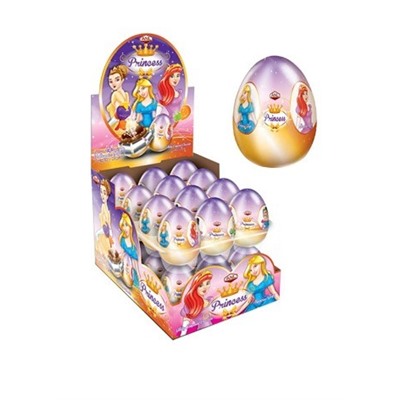 Яйцо-сюрприз из десертной пасты "Princess", 24шт.