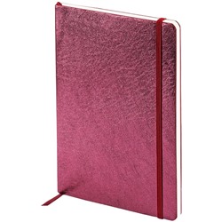 Записная книжка A5 72л. кожа, Clairefontaine "Cuiris. Cherry", 90г/м2, на резинке, ляссе, карман