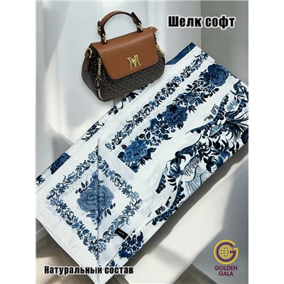 Платок шелковый большой "Парижанка" Арт 2428/47