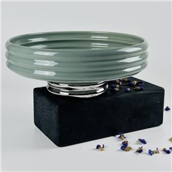 163-069 Фруктовница 26см на ножке MULTICOLOR в под.уп.(х8)Фарфор