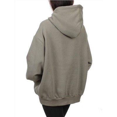 2620 GRAY GREEN Толстовка женская (85% хлопок, 10% полиэстер, 5% спандекс)