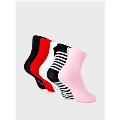 Носки для девочки, 5 пар в комплекте