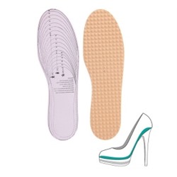 819802 Стельки для обуви массажные, бежевые р.28-46