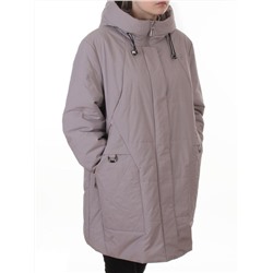 B-617 PINK/GREY Куртка демисезонная женская (100 гр. холлофайбер)