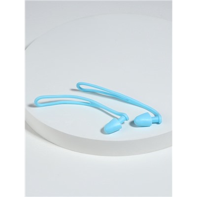Беруши, 10×1.3 см, в футляре, пара, силиконовые, голубой