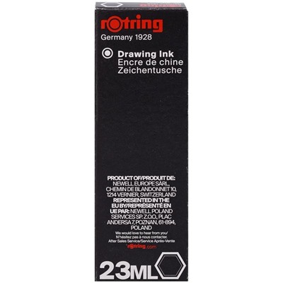 Чернила для изографа Rotring 23 мл, черный, картон.уп.