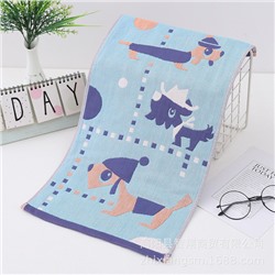 Gauze cartoon children's sweat towel, wholesale