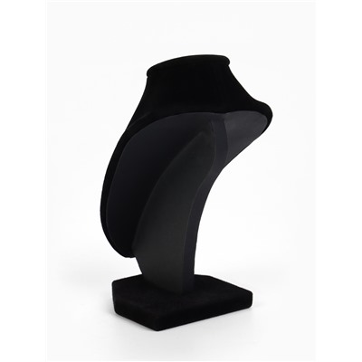Бюст для украшений QF, 10×9×15 см, h=15 см, чёрный