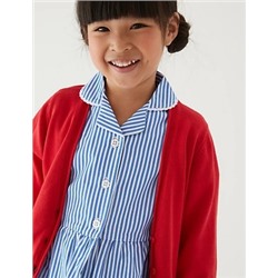 Girls' Pure Cotton Striped School Dress (2-14 Yrs)