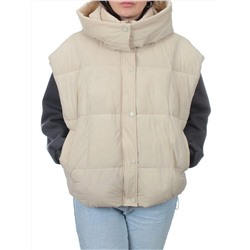 24001 BEIGE Жилет утепленный женский (100 гр. холоффайбер)