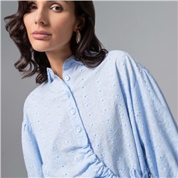 Рубашка комбинированный с кружевом, Дивная смелость (blue)