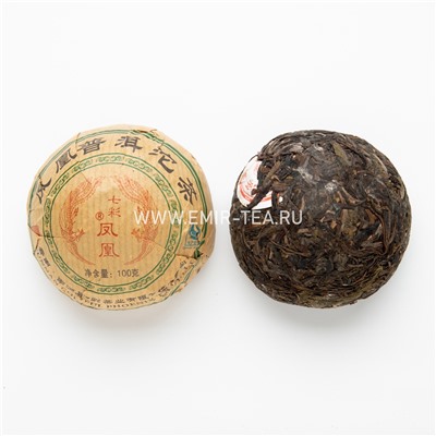 Шен Пуэр пресованный "Красная Печать" точа 100 г (код 0522)