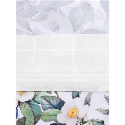 Комплект штор для кухни с подхватами Сamellia, 145×180 см-2 шт., 100% п/э