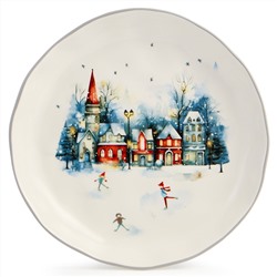 ТАРЕЛКА ЗАКУСОЧНАЯ AGNESS "С НОВЫМ ГОДОМ!" 17*3 СМ