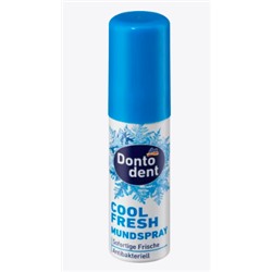 Dontodent Mundspray cool fresh fluoridfrei, Донтодент Освежающий Спрей для Полости Рта с маслом шалфея, без фтора, 15 мл