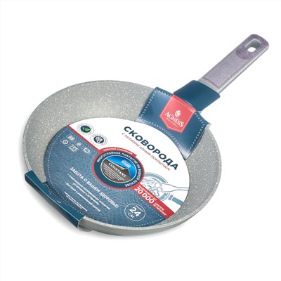 СКОВОРОДА С АНТИПРИГАРНЫМ ПОКРЫТИЕМ PFLUON MARBLE, 24*4,8 СМ