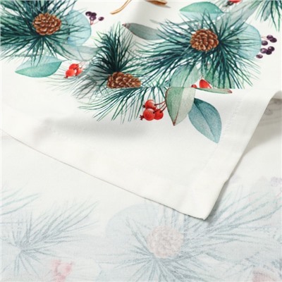 Скатерть новогодняя "Этель" New Years treat 150х110см +/-3см с ВГМО, 100%хл, саржа 190гр/м2