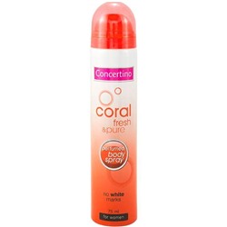 Дезодорант-спрей женский Concertino Coral Sea Парфюмированный, 75мл
