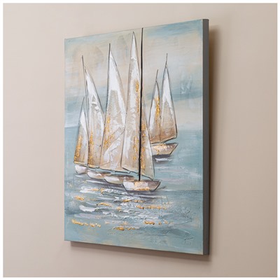 КАРТИНА "ПАРУСНИКИ" 80Х80Х3 СМ