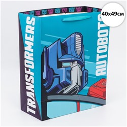 Пакет подарочный "AUTOBOTS", Трансформеры, 40х49х19 см