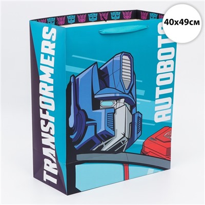 Пакет подарочный "AUTOBOTS", Трансформеры, 40х49х19 см