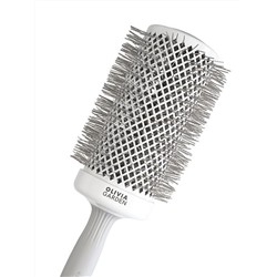 Olivia Garden Термобрашинг для укладки волос / Expert Blowout Speed XL Wavy Bristles White & Grey, 65 мм, бело-серый